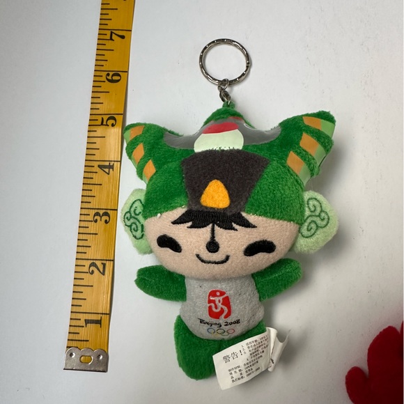 2008 Beijing Summer Olympics 4" Fuwa Mascot Plush Doll Toys Keychains Set Of 4 - Picture 7 of 8